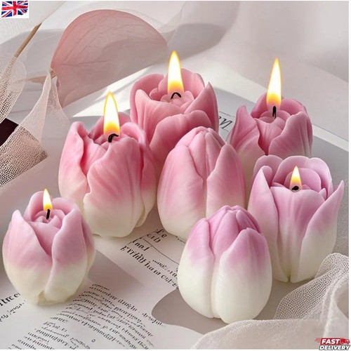 Silicone candle mold tulip - silicone,