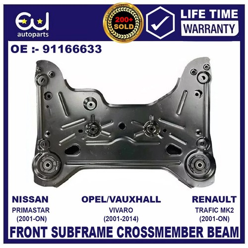 Front subframe crossmember for - front,