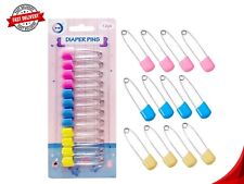 12-Pack Baby Diaper Pins -