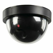 2x Black Dome Dummy / Fake CCTV Security Camera Indoor housing camera.