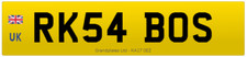 RK PRIVATE NUMBER PLATE RK54
