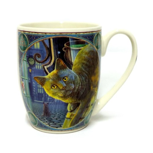 Rusty cauldron cat - cauldron, porcelain