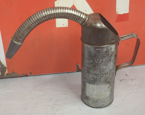 Vintage german metal litre - metal,