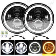 2x 7 inch Round LED Headlight