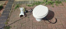 Electric Pump Out Toilet with Macerator and flush pump for Narrowboat or Camper