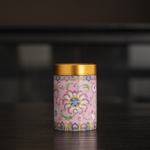 Empty tea tin - tin, can