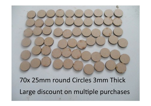 70x 25mm round circle - 70x,