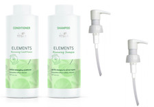Wella Elements Shampoo 1000ml and Conditioner 1000ml + Pumps FREE P&P