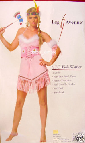 Indian warrior costume pink - costume,