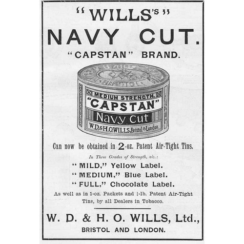 Wills navy cut capstan - navy,