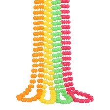 Neon Bead Necklaces 80s UV