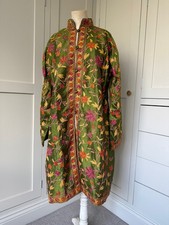 Long Kashmiri Embroidered Silk