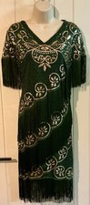 Stunning New Flapper dress size 2 XL 16 18 Party Cocktails 20s