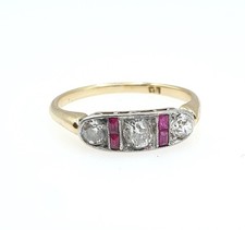 Antique 18ct Gold Natural Ruby