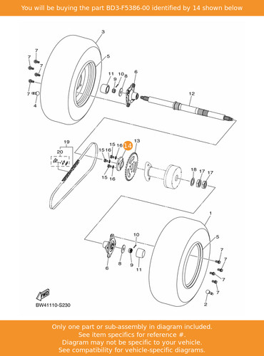 Yamaha collar sprocket axle - collar,,