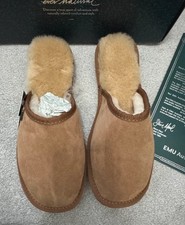 Emu Australia Platinum Yamba Slippers Size 6 NEW In Box
