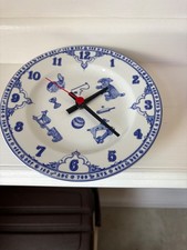 Spode Edwardian Childhood  Clock Hickory Dickory Dock Nursery Rhyme 7.75”
