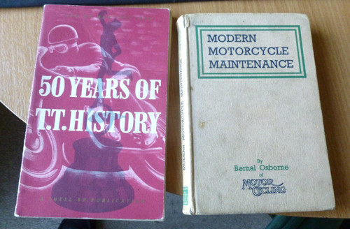 Vintage motorcycle books - x,
