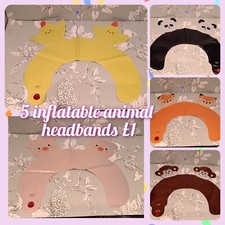 🐒 Set Of 5 Inflatable Animal Hairbands 🐒