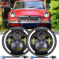 Pair 7" Inch Round LED