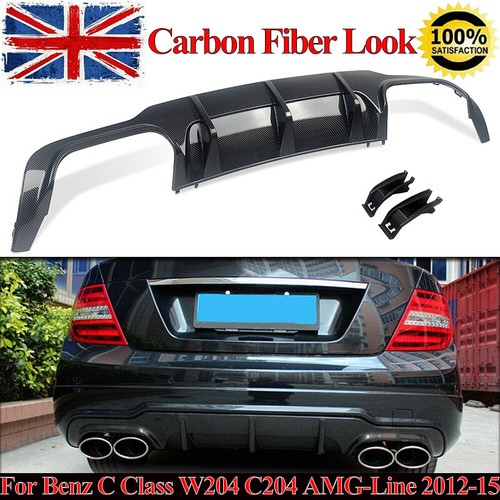 Amg style rear diffuser carbon - style,