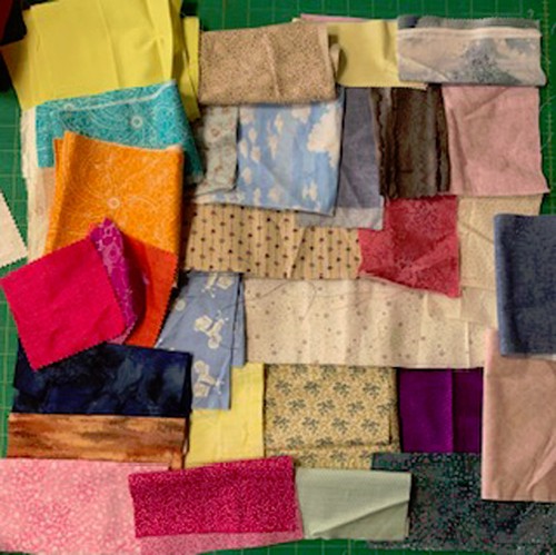 Branded fabric scrap - , (