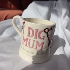 Hard to find Emma Bridgewater I Dig Mum Half Pint Mug