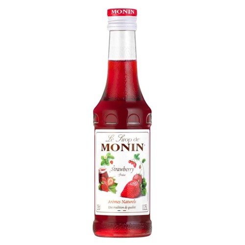 Monin strawberry syrup 25cl - strawberry,