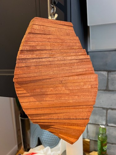 Wooden wind spinner mobile - wooden,