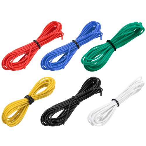 6pcs gauge silicone wire - 26,