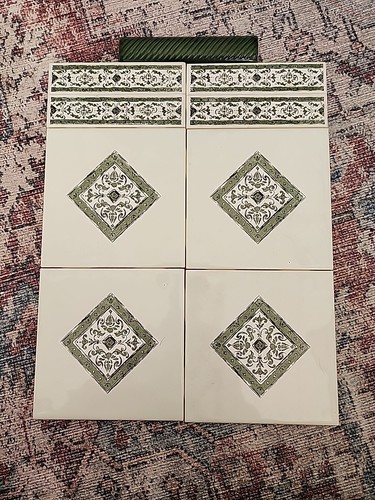 15cm green white - x4, x