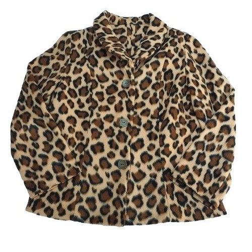 Leopard print jacket handmade - jacket,