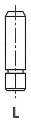 Valve guide for - , exhaust