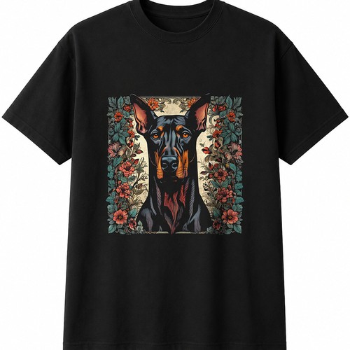 Tattoo doberman nature dog - doberman,