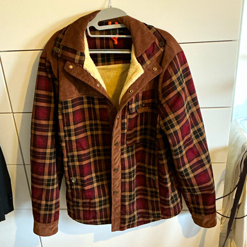 Men plaid lined corduroy - lined,