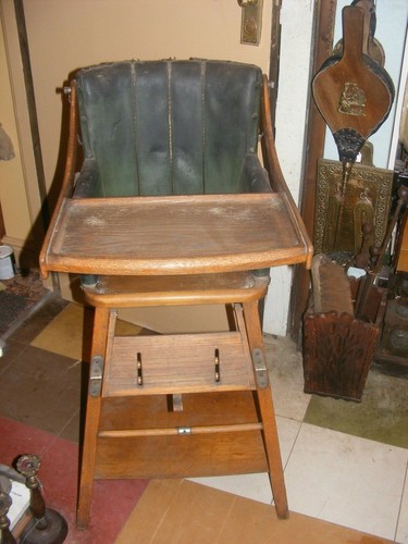 Antique high chair - high,