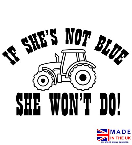 She not blue - not, do