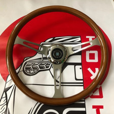 NARDI Classic 380mm 15inch Steering Wheel Mahogany Wood with Chrome Finish