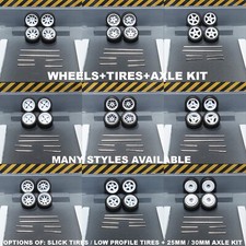 1:64 WHITE WHEELS + TIRES +