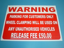 Customers Only Wheel Clamping