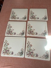 6 Vintage Cloverleaf Autumn Berries Placemats Cottagecore 1980s Rustic Country