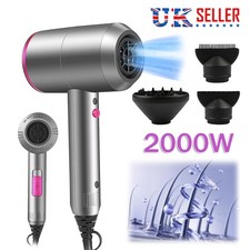 2000W Professional Style Hair Dryer Nozzle Concentrator Blower Pro Salon Heat UK