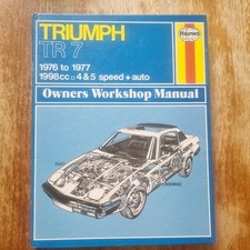 Haynes 322 TRIUMPH TR 7 (1976  77) 1998cc Owners Workshop Manual ISBN 0856963224