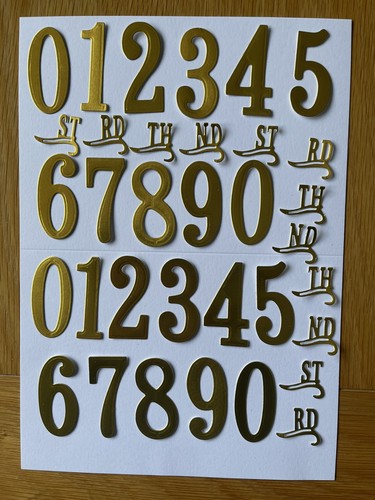 Number die cut - die, for