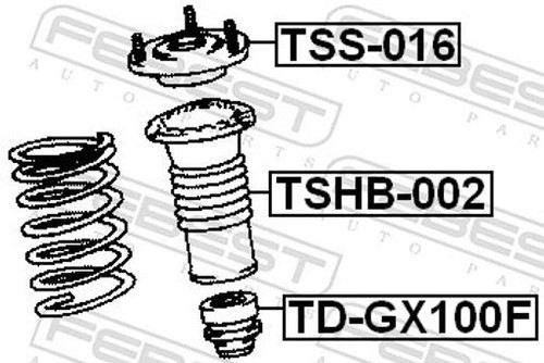 Fits febest tss 016 - tss-016, front