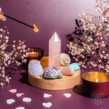 Divine Feminine Crystal Lamp