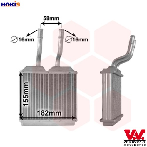 Heat exchanger interior - heat,