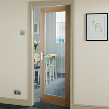 Howdens Genoa Pre-Finished Glazed Internal Door - New (other)