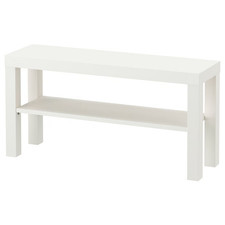 IKEA Lack TV Bench Table Stand Plasma LCD LED Bed Sitting Room White 90x26x45 cm
