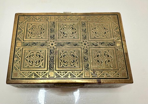 Brass casket box - , musical